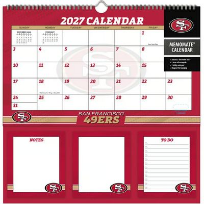 NFL San Francisco 49ers 2027 Memomate Spiral Wall Calendar