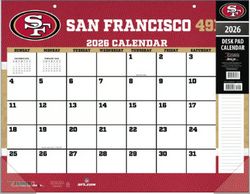 NFL San Francisco 49ers Small 2026 Desk Pad