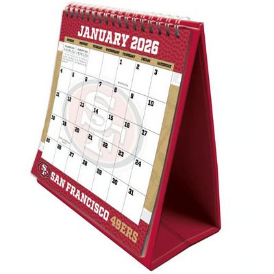 NFL San Francisco 49ers Small 2026 Easel Desk Calendar