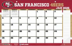 NFL San Francisco 49ers Small 2026 Desk Pad
