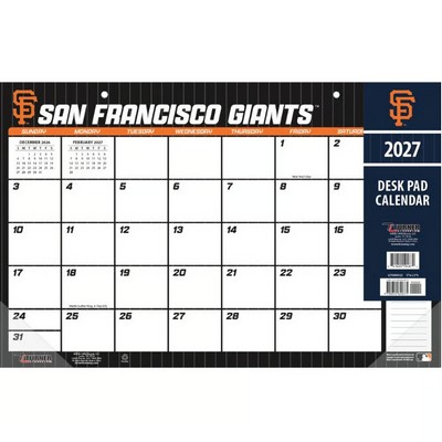MLB San Francisco Giants 2027 Desk Pad