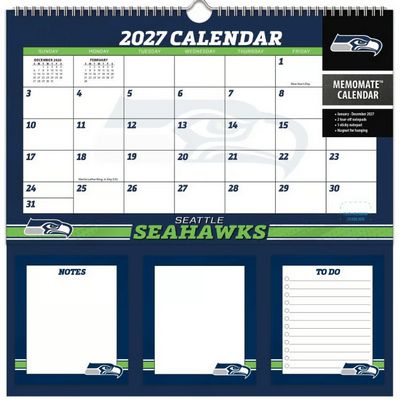 NFL Seattle Seahawks 2027 Memomate Spiral Wall Calendar