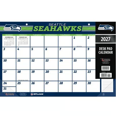 NFL Seattle Seahawks Small 2027 Desk Pad