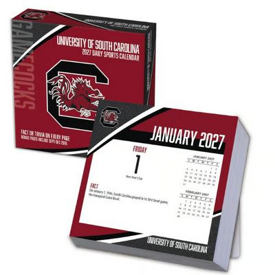South Carolina Gamecocks 2027 Desk Calendar