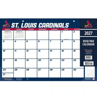 MLB St. Louis Cardinals Small 2027 Desk Pad