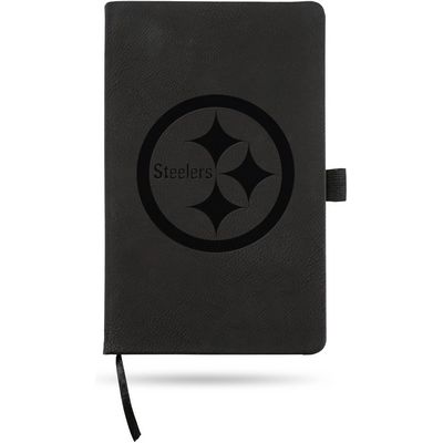 Pittsburgh Steelers Black Laser Engraved Small Notepad