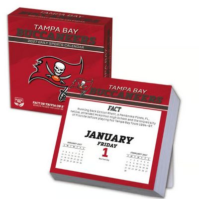 NFL Tampa Bay Buccaneers 2027 Desk Calendar