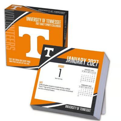 Tennessee Volunteers 2027 Desk Calendar