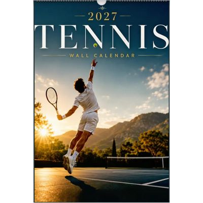 Tennis 2027 Wall Calendar