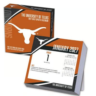 Texas Longhorns 2027 Desk Calendar