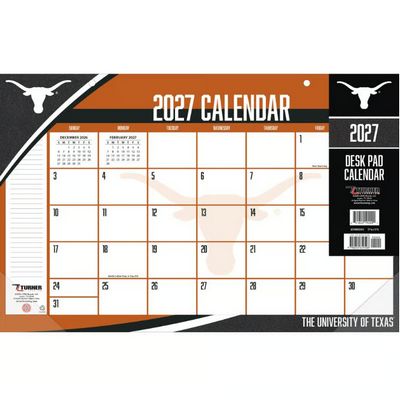 Texas Longhorns 2027 Desk Pad
