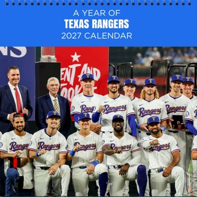 Texas Rangers 2027 Wall Calendar