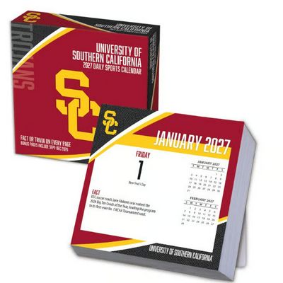 USC Trojans 2027 Desk Calendar
