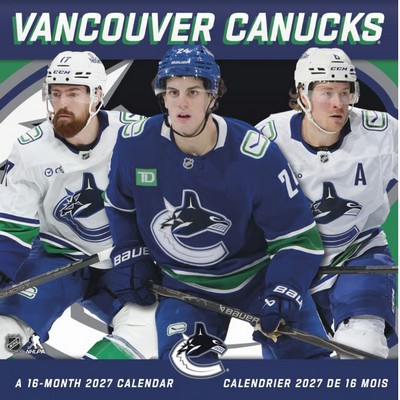 Vancouver Canucks 2027 Wall Calendar