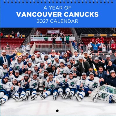 Vancouver Canucks 2027 Wall Calendar