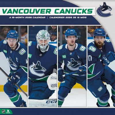 Vancouver Canucks 2026 Wall Calendar (English and French Edition)