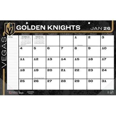 Vegas Golden Knights 2026 17x11 Desk Calendar