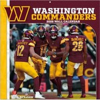 NFL Washington Commanders 2026 Wall Calendar