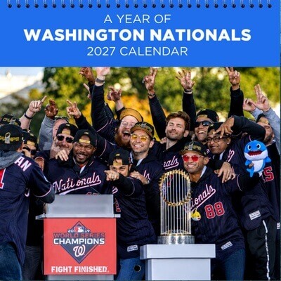 Washington Nationals 2027 Wall Calendar