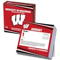Wisconsin Badgers 2026 Desk Calendar