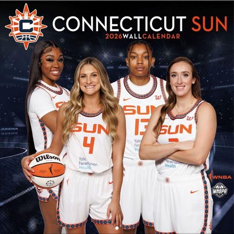 Connecticut Sun 2026 Wall Calendar