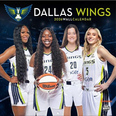 Dallas Wings 2026 Wall Calendar